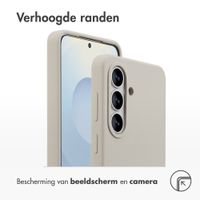 Accezz Liquid Silicone Backcover met MagSafe Samsung Galaxy S26 - Stone