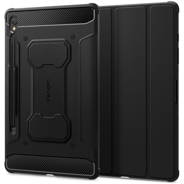 Spigen Rugged Armor Pro Bookcase Samsung Galaxy Tab S9 11.0 inch - Zwart