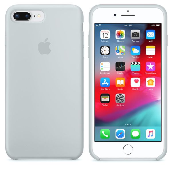 Apple Silicone Backcover Apple iPhone 8 Plus / 7 Plus - Mist Blue