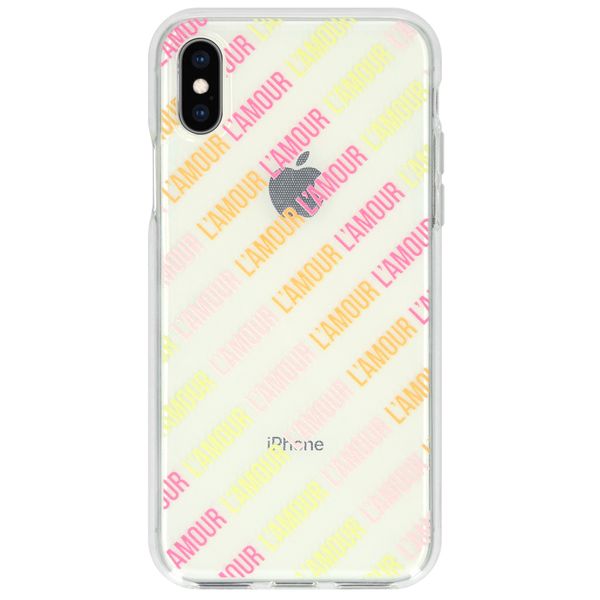 My Jewellery Design Backcover iPhone Xs / X - L'amour Transparent