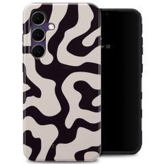 Selencia Vivid Backcover Samsung Galaxy S24 FE - Art Wave Black