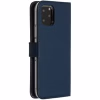 Selencia Echt Leren Bookcase Apple iPhone 11 Pro - Blauw