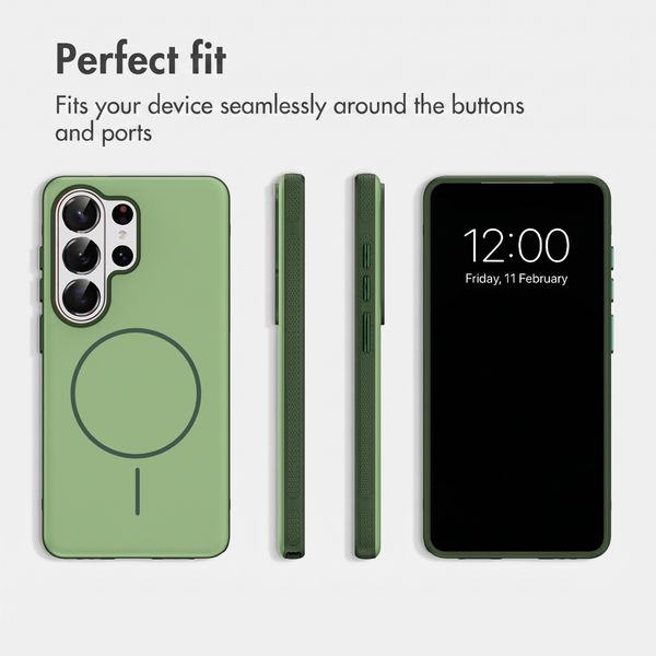 imoshion Colour Back Cover with Thin MagSafe Ring Samsung Galaxy S26 Ultra - Dark Green