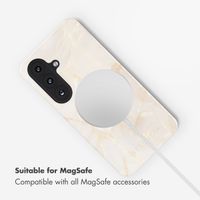 Selencia Vivid Back Cover with MagSafe Samsung Galaxy S26 Plus - Golden Beige Marble