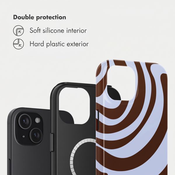 Selencia Vivid Back Cover with MagSafe Apple iPhone 15 - Dream Swirl Chocolate