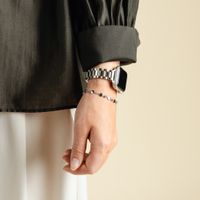 Selencia Slim Steel schakelbandje Apple Watch | 38/40/41/42 mm - Zilver