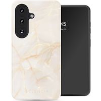 Selencia Vivid Back Cover with MagSafe Samsung Galaxy S26 Plus - Golden Beige Marble