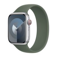 Apple 3 Pack Siliconen solobandje Apple Watch | 44/45/46/49 mm - Maat 7 - Sunglow/ Winter Blue/ Cypress