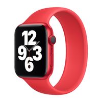 Apple Siliconen solobandje Apple Watch | 38/40/41/42 mm - Maat 7 - (Product) Red