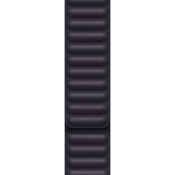 Apple Leather Link Apple Watch Series 1 t/m 11 / SE / Ultra (44/45/46/49 mm) - Maat M/L - Ink