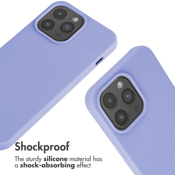 imoshion Silicone Case with Strap Apple iPhone 15 Pro Max - Purple