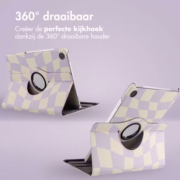 imoshion 360° Draaibare Design Bookcase Samsung Galaxy Tab A9 Plus - Dancing Cubes