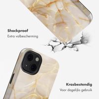 Selencia Vivid Tough Backcover met MagSafe iPhone 13 - Golden Beige Marble