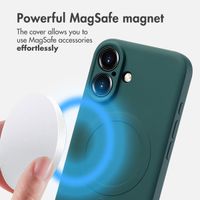 imoshion Colour Back Cover with MagSafe Apple iPhone 16 - Dark Green