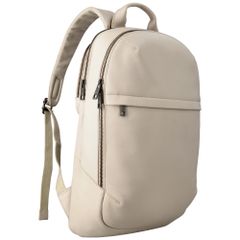 Accezz Leather Laptop rugzak 16 inch - Beige