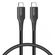 Accezz USB-C naar USB-C kabel Samsung Galaxy S21 FE - 0,2 meter - Zwart