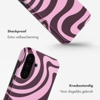 Selencia Vivid Backcover Samsung Galaxy A36 / A56 - Wavy Swirl Pink Plum