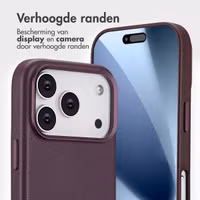 Accezz Leather Bookcase 2-in-1 met MagSafe Apple iPhone 17 Pro - Heath Purple