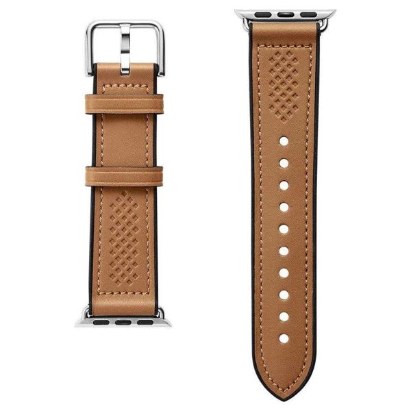 Spigen Retro Fit band Apple Watch Series 1 t/m 9 / SE (38/40/41 mm) | Series 10 / 11 (42 mm) - Bruin