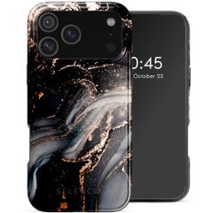 Selencia Vivid Backcover met MagSafe Apple iPhone 17 Pro Max - Chic Marble Black