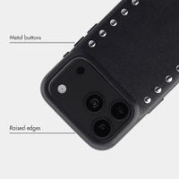 Selencia Studs Case with MagSafe Apple iPhone 18 Pro Max / 17 Pro Max - Velvet Black