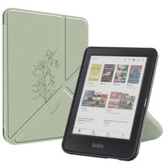 imoshion Design Vouwbare Bookcase Kobo Clara Colour / Kobo Clara BW - Floral Green