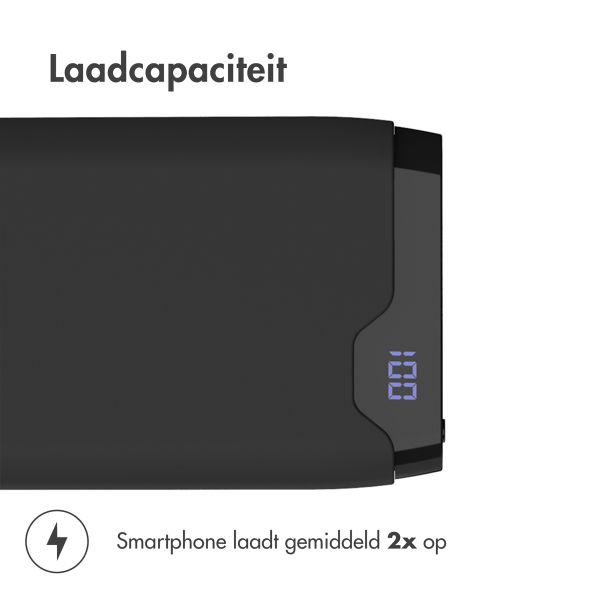 imoshion Powerbank 6.000 mAh - Quick Charge - Zwart