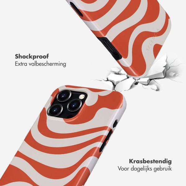 Selencia Vivid Tough Backcover met MagSafe iPhone 16 Pro Max - Dream Swirl Orange