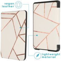 imoshion Design Slim Hard Case Bookcase Kobo Clara HD - White Graphic