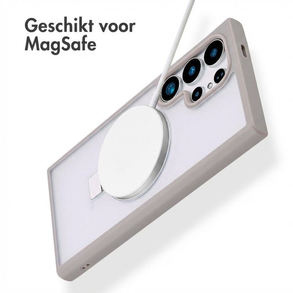 Accezz Ring Stand Backcover met MagSafe Samsung Galaxy S24 Ultra - Grijs