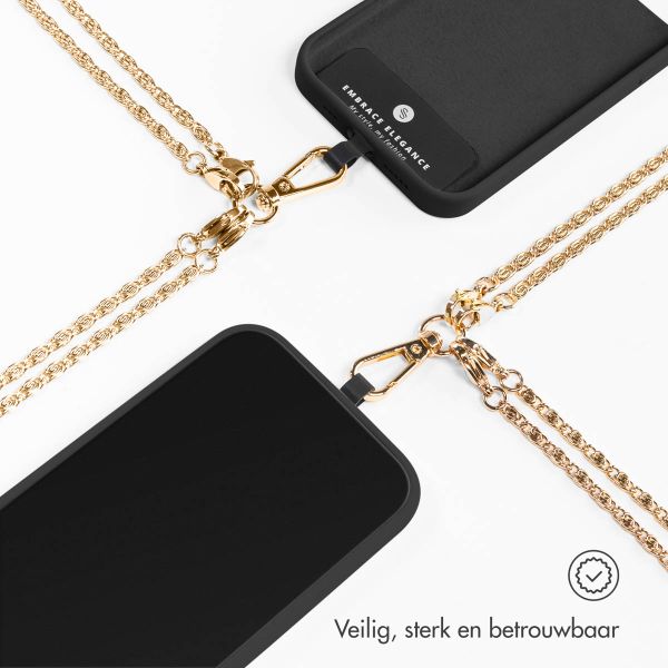 Selencia Universeel telefoonkoord ketting - Goud