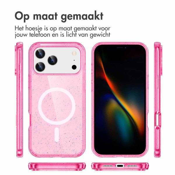 imoshion Sparkle Backcover met MagSafe Apple iPhone 17 Pro - Roze