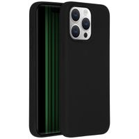 Accezz Liquid Silicone Back Cover Apple iPhone 15 Pro Max - Black
