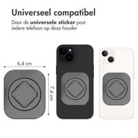 Accezz EasyLock telefoonhouder fiets - inclusief hoesje iPhone 15 - Aluminium - 360 graden draaibaar - Zwart