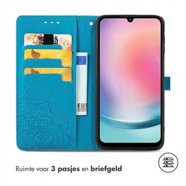 imoshion Mandala Bookcase Samsung Galaxy A25 (5G) - Turquoise