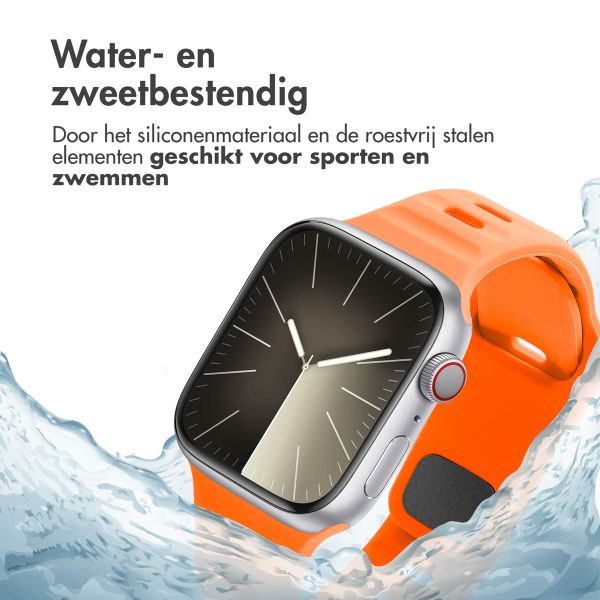 imoshion Active Sport siliconenbandje Apple Watch Series 1 t/m 9 / SE (38/40/41 mm) | Series 10 (42 mm) - Oranje