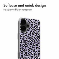 imoshion Design hoesje Apple iPhone 16 - Leopard Lilac
