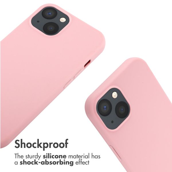 imoshion Silicone Case with Strap Apple iPhone 13 - Pink
