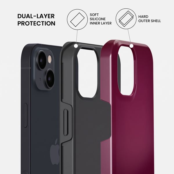 Burga Tough Case with MagSafe Apple iPhone 14 - Dark Cherry