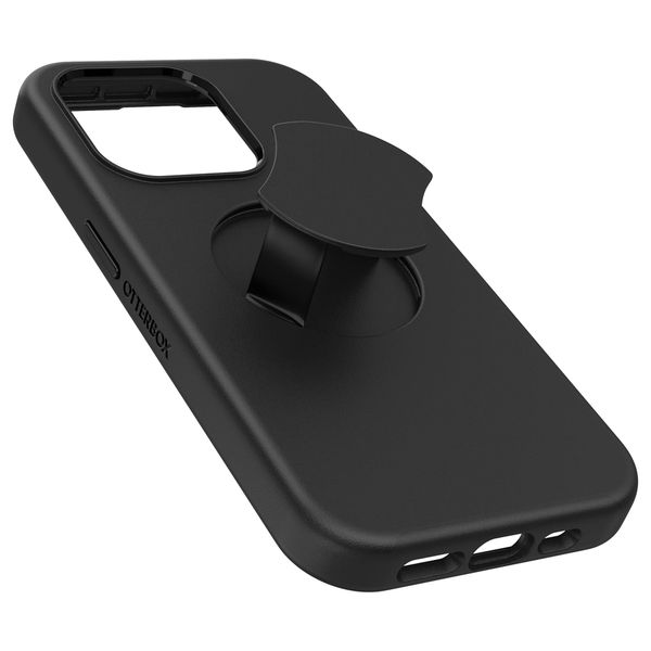 OtterBox Otter + Pop Symmetry Backcover iPhone 15 Pro - Zwart