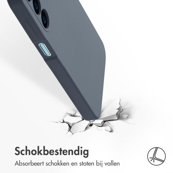 Accezz Liquid Silicone Backcover Samsung Galaxy A16 - Donkerblauw