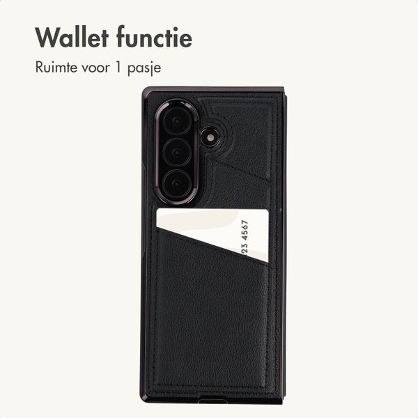 imoshion Kunstleren MagSafe Backcover met Pashouder Samsung Galaxy Z Fold 8 Ultra - Zwart