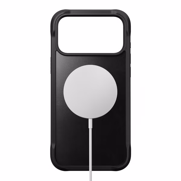 Nomad Rugged Horween Leather Backcover Apple iPhone 17 Pro Max - Zwart