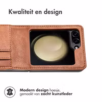 imoshion Luxe Bookcase Samsung Galaxy Z Flip 7 FE - Bruin