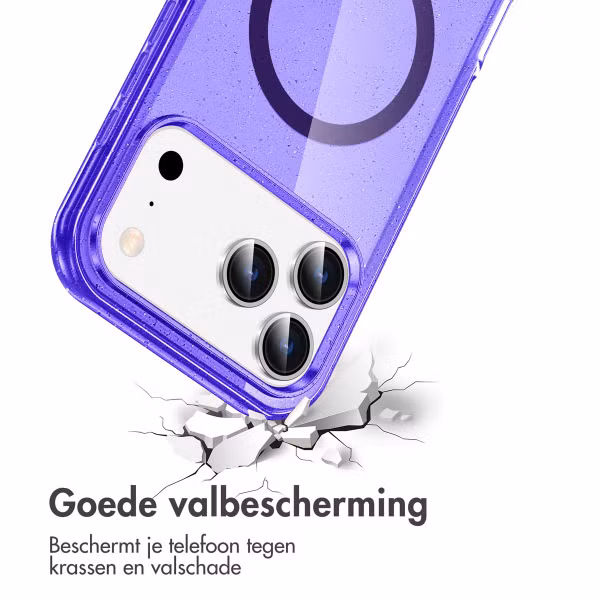 imoshion Sparkle Backcover met MagSafe Apple iPhone 17 Pro Max - Paars