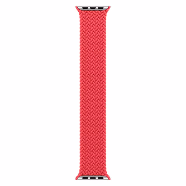 Apple Gevlochten solobandje Apple Watch | 38/40/41/42 mm - Maat 1 - (Product) Red