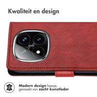 imoshion Luxe Bookcase Xiaomi Redmi Note 14 Pro (5G) - Rood