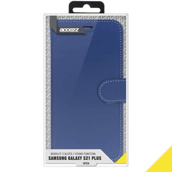 Accezz Wallet Softcase Bookcase Galaxy S21 Plus - Donkerblauw