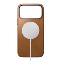 Nomad Traditional Leather Backcover met MagSafe Apple iPhone 17 Pro Max - English Tan