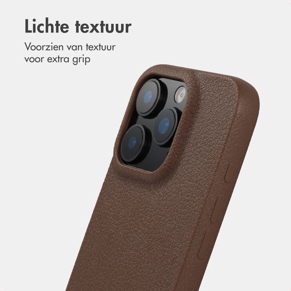 imoshion Texture Backcover Apple iPhone 16 Pro - Donkerbruin
